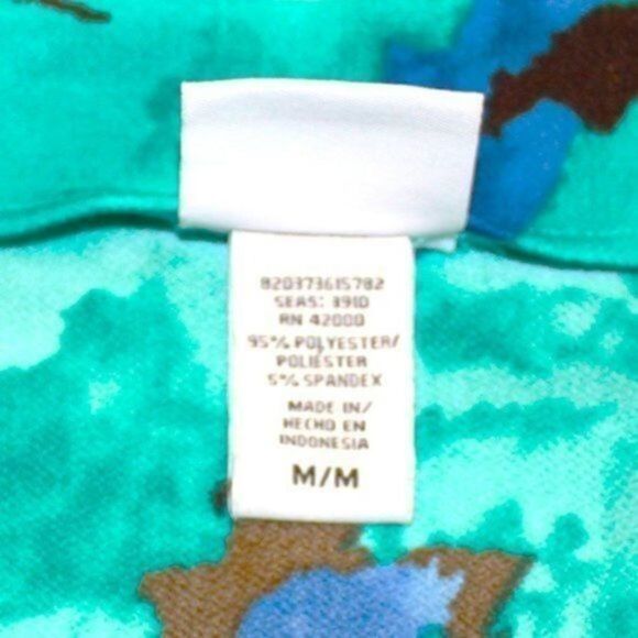 JACKLYN Smith watercolor tie-dye print blouse asymmetric ruffled neckline M - Picture 10 of 15